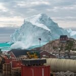 Greenland iceberg flip Ilulissat