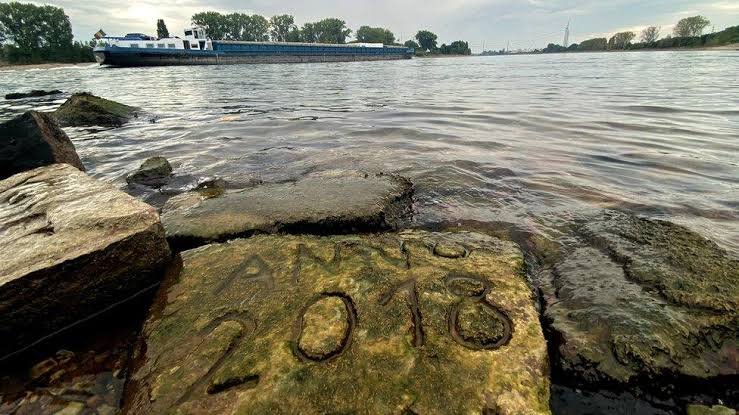 record low river levels Europe