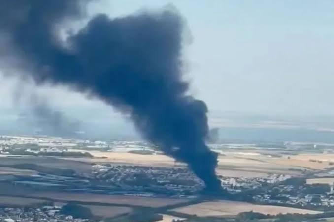 Paris Charles de Gaulle Airport fire