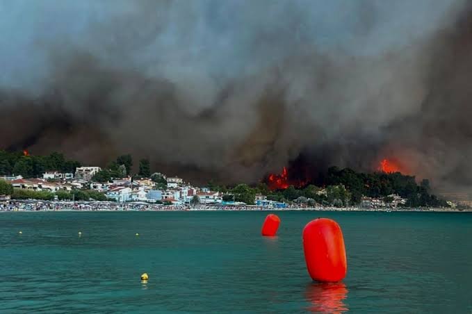 Halkidiki Greece wildfire