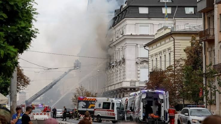 Russia Strikes Ukraine Security HQ